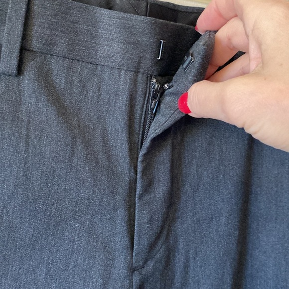 🌞Express Photographer men’s gray cotton blend dress pants straight leg 32x32 in - Picture 5 of 13